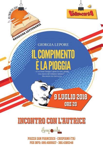 Al calar del sole > Incontro con la scrittrice Giorgia Lepore