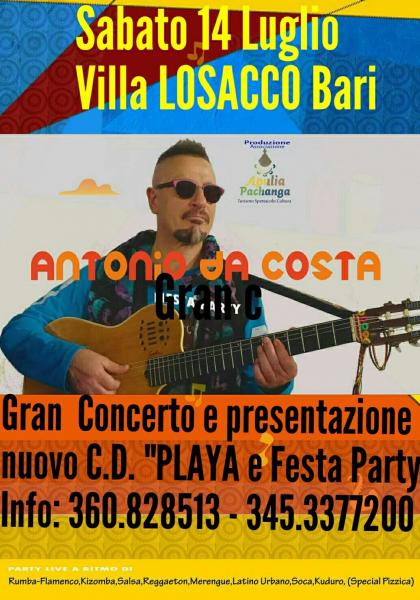 Nino Losito presenta "ANTONIO DA COSTA" a Villa Losacco - Bari.