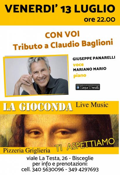 CON VOI - tributo a Claudio Baglioni a Bisceglie