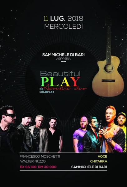 Beautiful Play U2 & Coldplay Acoustic Duo live AGIPperia - Sammichele di Bari