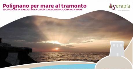 Polignano vista mare al tramonto