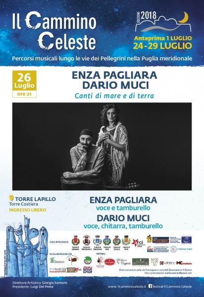 Enza Pagliara e Dario Muci presentano “Marèa” alla III edizione del Festival "Il Cammino Celeste"