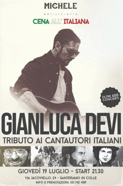 Gianluca Devi - Tributo ai Cantautori italiani - @ Ristorante da Michele (Santeramo in Colle)