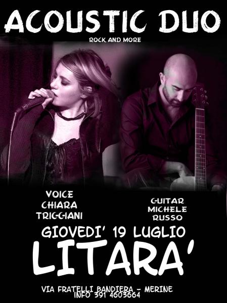 Chiara Triggiani e Michele Russo live Litarà a merine