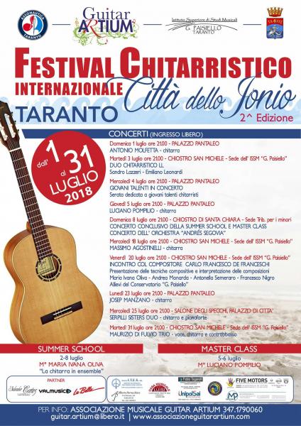 FESTIVAL CHITARRISTICO INTERNAZIONALE "CITTA' DELLO JONIO"Da Mertz a Piazzolla- Massimo Agostinelli alla chitarra