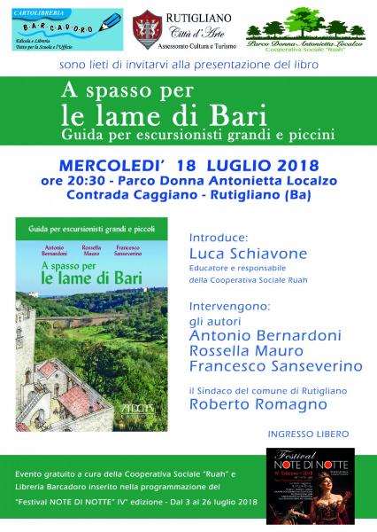 Presentazione libro "A spasso per le lame di Bari"