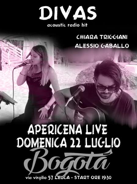 Apericena live al Bogotà con Divas duo Live