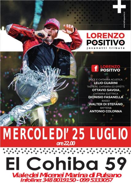 Lorenzo Positivo - Jovanotti Tribute Band live  a El Cohiba 59