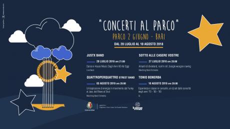 CONCERTI AL PARCO - Parco 2 Giugno Bari - Estate 2018
