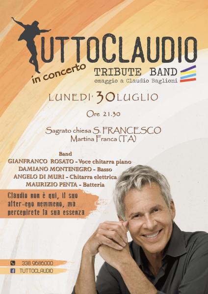 TUTTOCLAUDIO Tributeband - Omaggio a Claudio Baglioni