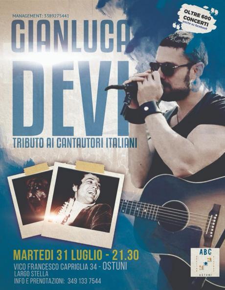 Gianluca Devi - Tributo ai Cantautori Italiani @ Abc Apulian Bistrot (Ostuni)