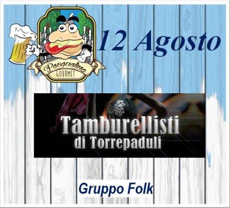 Pizzica con i "Tamburellisti di Torrepaduli" per la 1° edizione di "Pasqualino Gourmet"