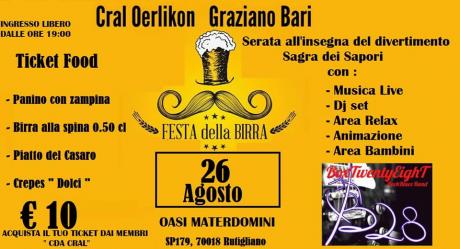 Festa della Birra "Cral Oerlikon Graziano Bari"