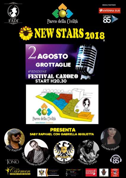 “NEW STARS 2018”  | EVENTO CANORO