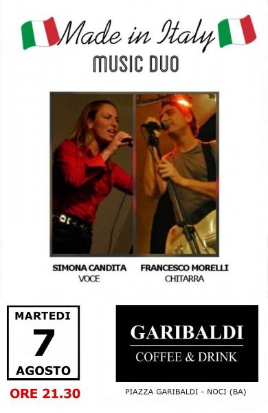 Made in Italy Duo in concerto al Caffè Garibaldi