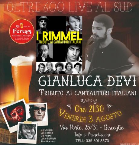 Gianluca Devi - Tributo ai Cantautori Italiani @ Ferus Pub - Bisceglie