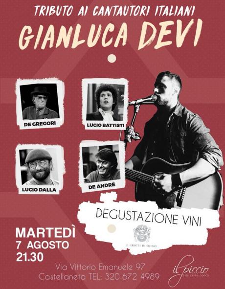 Gianluca Devi - Tributo ai Cantautori Italiani @ Il Piccio del Centro Storico - (Castellaneta) TA