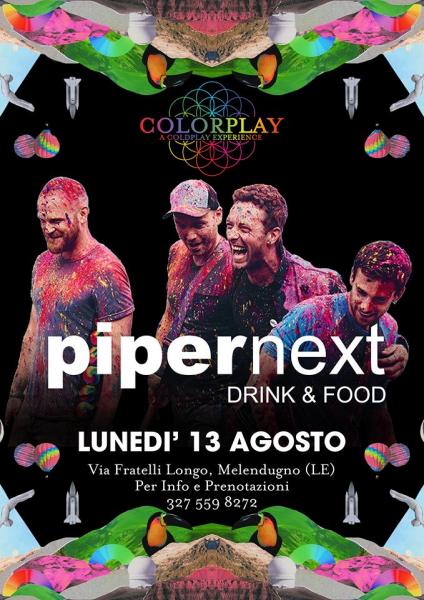 Colorplay a Coldplay experience live Piper Next - Melendugno - Le Vie del Sapore