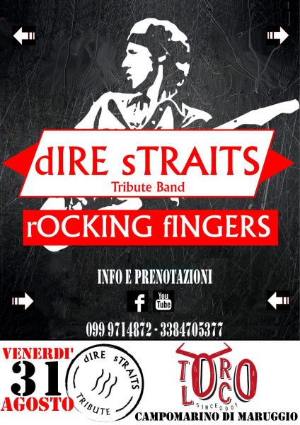 Rocking Fingers Dire Straits Tribute live al Toro Loco