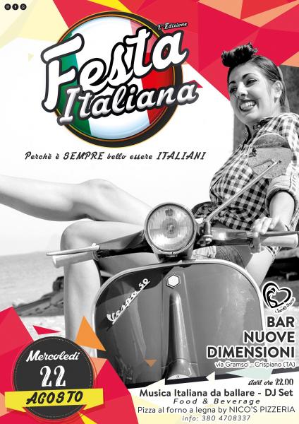 FESTA ITALIANA 2^edizione - Dj set - Food & Beverage at Crispiano (TA)