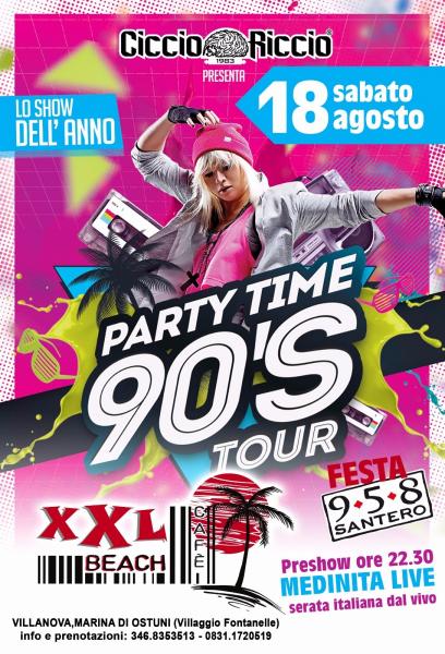 Party Time 90's Tour at XXL Beach Cafe
