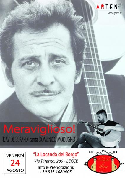 "Meraviglioso!" - Davide Berardi canta Domenico Modugno