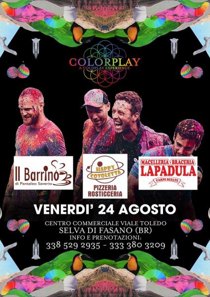 Colorplay a Coldplay Experience live Selva di Fasano