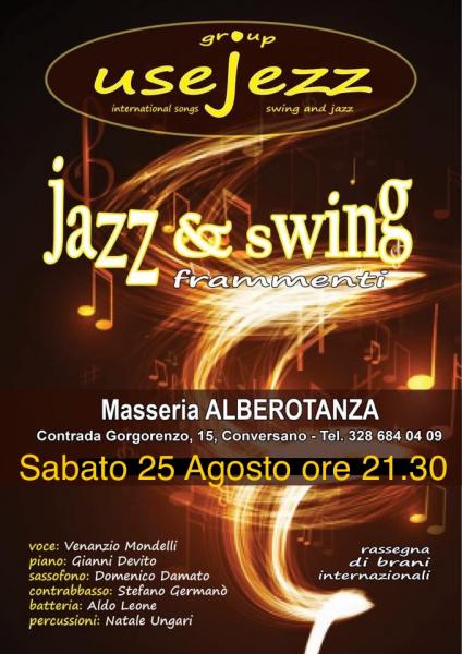 Serata Jazz&Swing presso Masseria Alberotanza