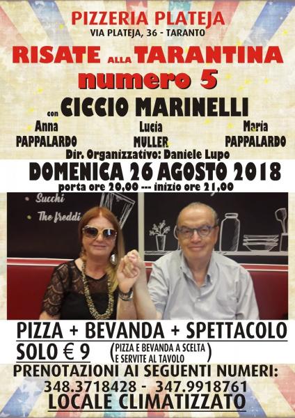 Grande show  comico di fine Agosto con Ciccio Marinelli