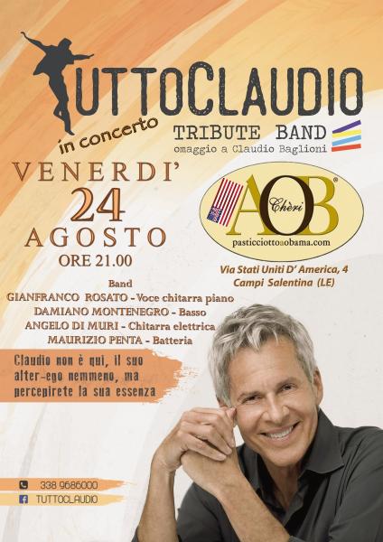 Tuttoclaudio Live Tributeband- Omaggio a Claudio Baglioni