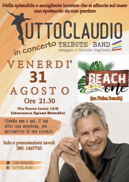 Tuttoclaudio Live Tributeband- Omaggio a Claudio Baglioni