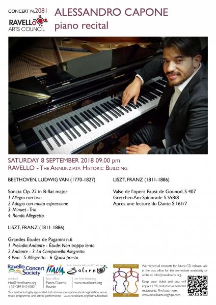 ALESSANDRO CAPONE piano recital