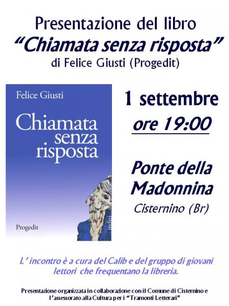 Tramonti letterari a Cisternino con Felice Giusti