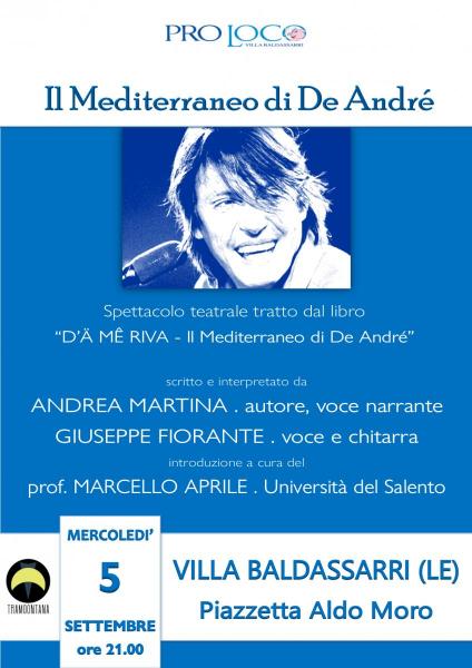 "Il Mediterraneo di De André" (presentazione/spettacolo)