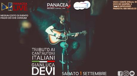 Cantautori italiani con Gianluca Devi - 1 settembre | PanaceaLIVE