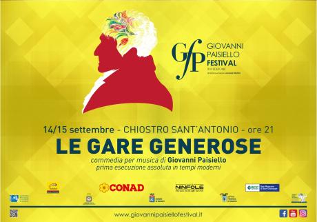 Giovanni Paisiello Festival 2018 - Le Gare Generose