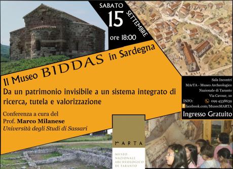 15-09-2018 h.18:00 al Museo MArTA di Taranto:CONFERENZA del Professore MARCO MILANESE