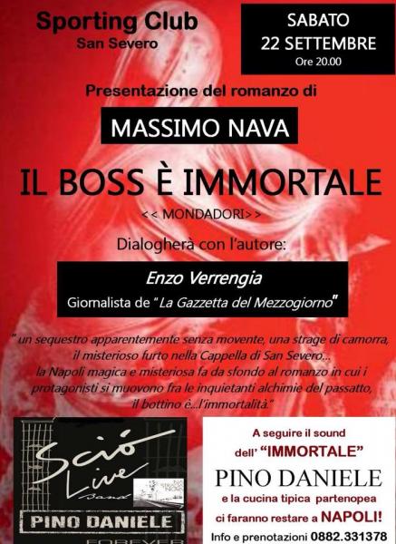 Presentazione libro di  Massimo Nava e Sciò Live Band Pino Daniele Forever in concerto