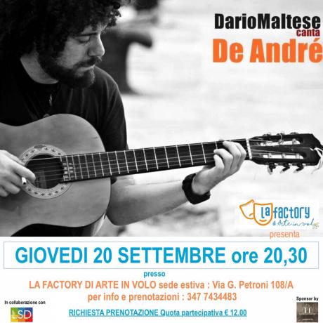 Dario Maltese canta De Andrè