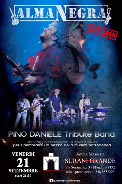ALMANEGRA Pino Daniele Tribute Band all'Antica Masseria Surani Grande
