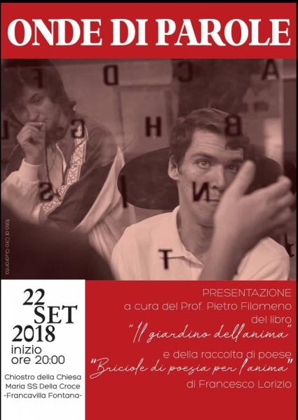 ONDE DI PAROLE presentazione del Libro  "il Giardino Dell'anima"