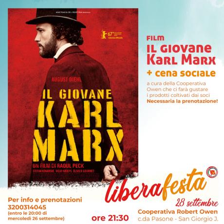 Proiezione "Il giovane Karl Marx" + cena sociale