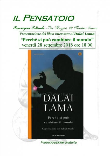 Presentazione del libro-intervista  al Dalai Lama “Perché si può cambiare il mondo”