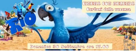 RIO. Cinema con merenda. Cartoni dalle vacanze.