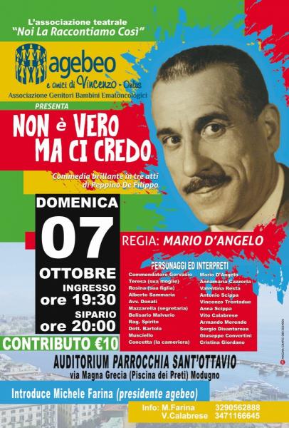 COMMEDIA TEATRALE "NON E' VERO MA CI CREDO"