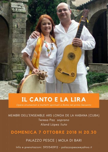 Duo Ars Longa de la Habana (Cuba) in “Il canto e la lira” [mottetti del primo seicento]