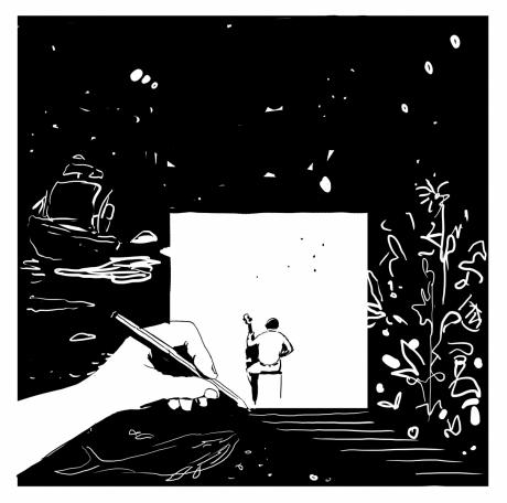 Il fumetto in diretta di François Olislaeger incontra la musica di Gaspar Claus a Villa Medici