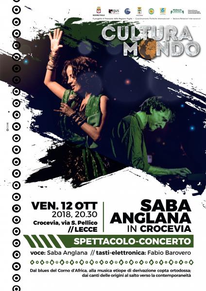 SABA ANGLANA in concerto per Cultura Mondo