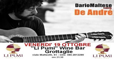 Dario Maltese canta De Andrè