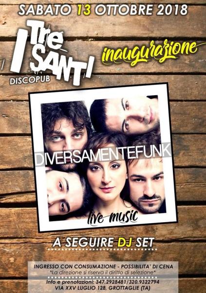 INAUGURAZIONE SABATO Live, food &drink, dj set